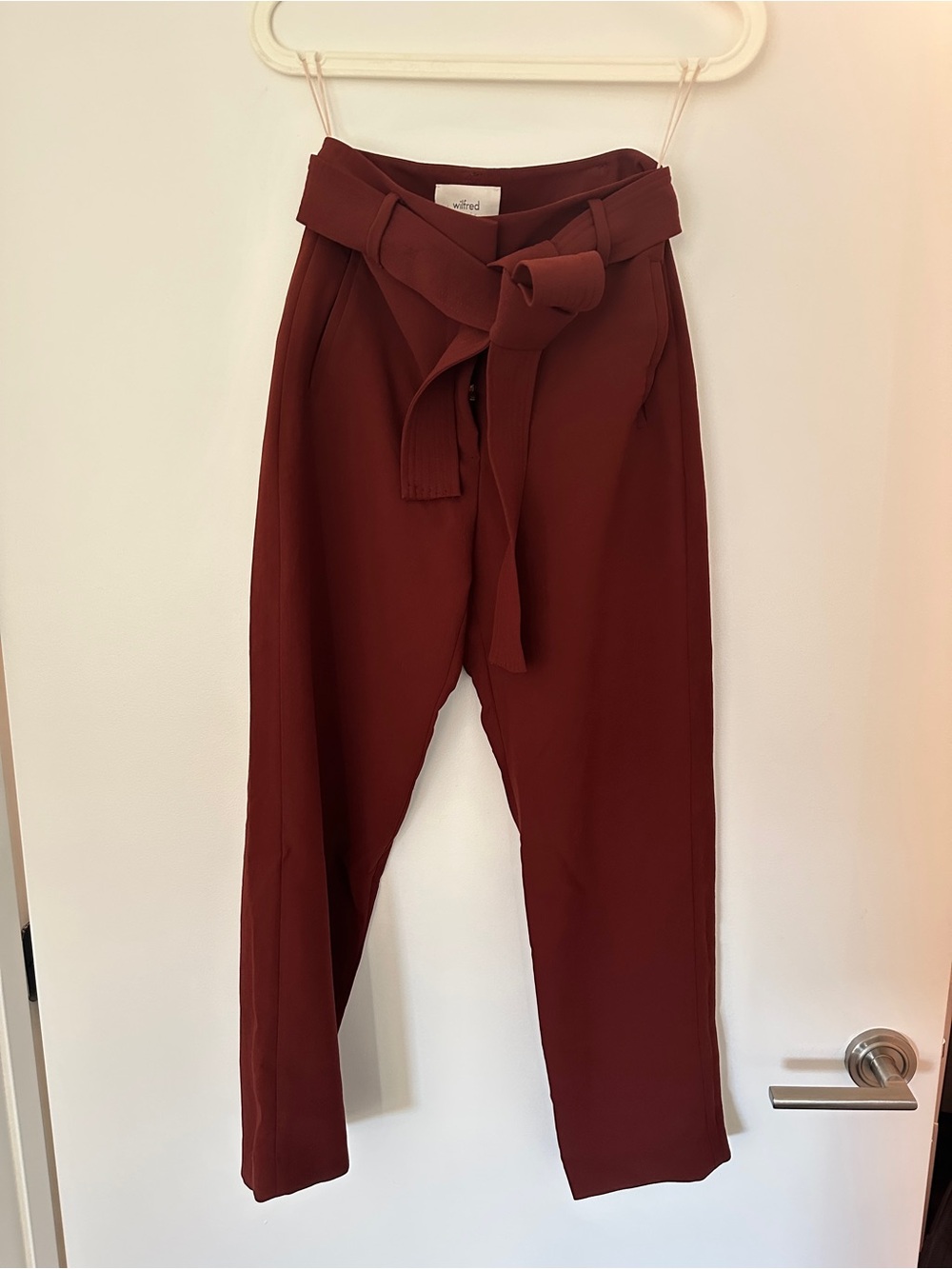 Aritzia front tie crepette pant